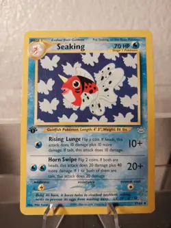 Pokemon - Neo Revelation - Seaking 37/64 1st Edition LP/NM Card - Image 1