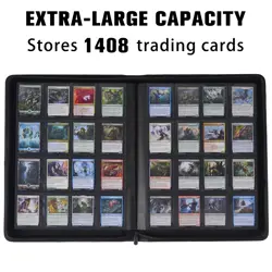 Card Binder 16 Pocket,Trading Card Binder Holds up to 1408 Cards with 44 Slee... - Image 2