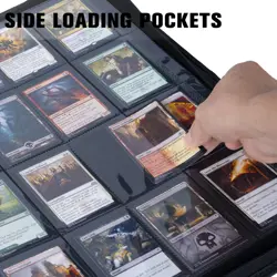 Card Binder 16 Pocket,Trading Card Binder Holds up to 1408 Cards with 44 Slee... - Image 3