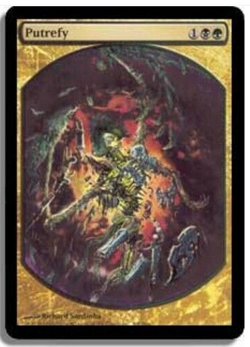 mtg magic putrefy textless player rewards reward ENGLISH mpr extended borderless - Image 1