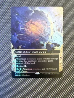 MTG EOS Borderless Stellar Sights 08 - Contested War Zone FOIL EN - NM English - Image 1