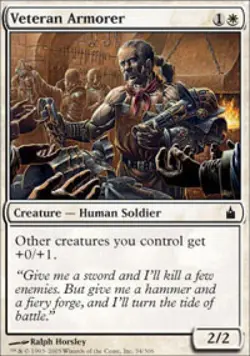 Veteran Armorer -Foil Medium Play MTG Ravnica - Image 1