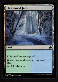 4x Thornwood Falls-Magic the Gathering-MTG-Foundations-Near Mint-4x - Image 1