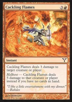 Cackling Flames -Foil Medium Play MTG Dissension - Image 1