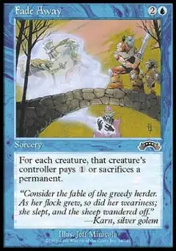 Fade Away - Light Play MTG Exodus - Image 1