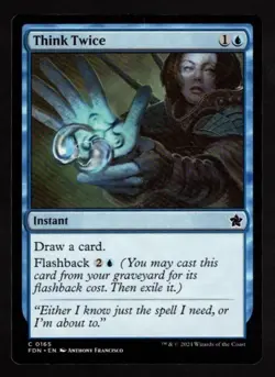 4x Think Twice-Magic the Gathering-MTG-Foundations-Near Mint-4x - Image 1