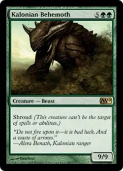 Kalonian Behemoth -Foil Medium Play MTG Magic 2010 Core Set - Image 1