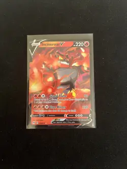 2020 Pokemon TCG Incineroar V 08/73 Champions Path Holo NM - Image 1
