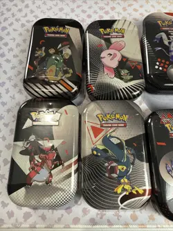 8 x Black Bolt & White Flare Pokemon TCG Unova Mini Tins 1 Art Set Bundle 1 - Image 2