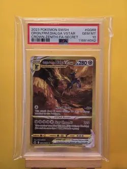 2023 Pokemon Origin Forme Dialga Vstar GG68 Gold Crown Zenith PSA 10 GEM MINT - Image 3