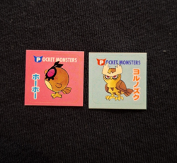 Hoothoot Noctowl Pokemon Rare Sticker Ciao Appendix Supplement Seal Japanese - Image 1