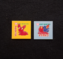 Slugma Magcargo Pokemon Rare Sticker Ciao Appendix Supplement Seal Japanese - Image 1