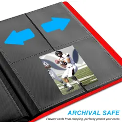 4 Pocket Card Binder for 160 Sleeves - Album for Trading, Sports, Baseball & Gam - Image 4