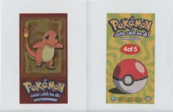 Charmander Topps Chrome Pokemon TV Animation Edition Tall Boys #4 2000 1m8 - Image 3