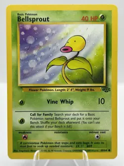 Bellsprout 49/64 Jungle Unlimited Common TCG Pokemon Card LP - Image 1