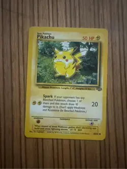Pikachu 1995 Pokemon Card 60/64 Red Cheeks Jungle Set 50HP Vintage - Image 1