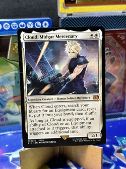 MTG Cloud, Midgar Mercenary Final Fantasy Magic the Gathering Card #010 - Image 1