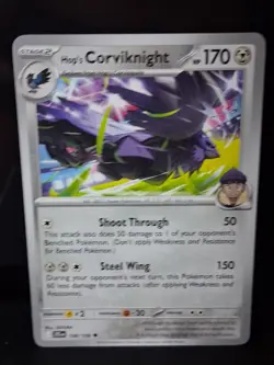 Pokemon TCG : 108/159 Hop's Corviknight : Uncommon Card : Journey Together - Image 1