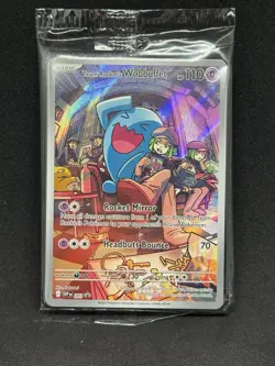Pokemon Team Rocket's Wobbuffet 203 Black Star Promo Holo - Sealed NM - Image 2