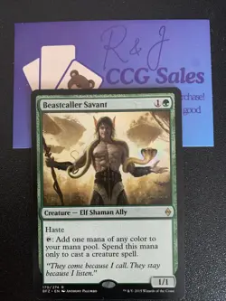MTG: Beastcaller Savant - Battle for Zendikar - Magic Card -Near Mint - Image 1