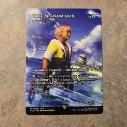 Tidus, Zanarkand Fayth, BORDERLESS, Thrasios, Triton Hero FCA 0058 NM MTG Magic - Image 1