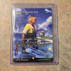 Tidus, Zanarkand Fayth, BORDERLESS, Thrasios, Triton Hero FCA 0058 NM MTG Magic - Image 3