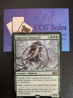 MTG Aggressive Mammoth [Core Set 2020] Near Mint - Image 1
