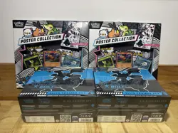 Pokemon Elite Trainer Box Sealed Black Bolt White Flare Poster Collection Lot X2 - Image 1