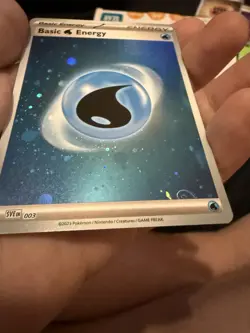 Pokemon TCG 151 Cosmos Holographic Water Energy W HD Arrow Swirl Near Mint - Image 2