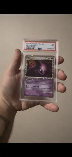 ESPEON 2010 POKEMON UNDAUNTED HG & SS #81 ULTRA RARE - PSA 9 MINT - Image 3