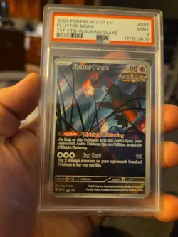 2024 POKEMON SVP EN-SV BLACK STAR PROMO #097 FLUTTER MANE PSA 9 - Image 1