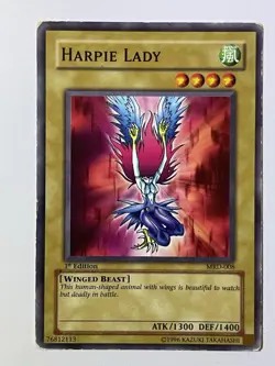 Yugioh Harpie Lady (Original Artwork) Metal Raiders 1st Edition MRD-008 - Image 1