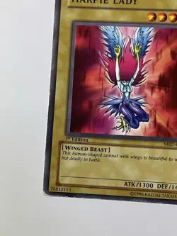 Yugioh Harpie Lady (Original Artwork) Metal Raiders 1st Edition MRD-008 - Image 5