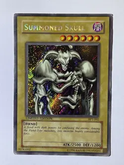 Yugioh Summoned Skull Secret Rare Limited Edition BPT-002 Heavy DMG Water DMG - Image 1
