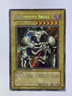 Yugioh Summoned Skull Secret Rare Limited Edition BPT-002 Heavy DMG Water DMG - Image 2