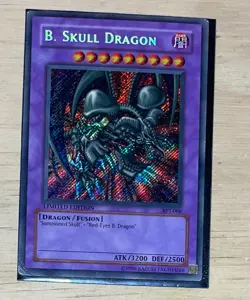 Yugioh B. Skull Dragon Secret Rare Limited Edition BPT-006 Heavily Played - Image 1