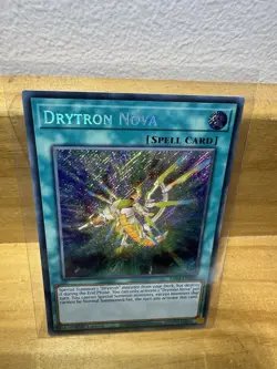 Drytron Nova RA04-EN097 Secret Rare Quarter Century Stampede YuGiOh Card - Image 1