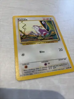 Pokemon TCG Base Set Rattata Card 61/102 Unlimited Raticate Card 40/102 - Image 4