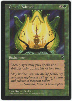 1x City of Solitude MTG Visions Moderately Played - Image 1