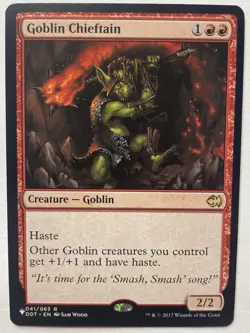 Goblin Chieftain - MTG - DDT - Rare 2017 - Image 1