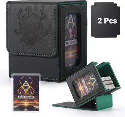 Premium MTG Deck Box with Playmat and Dice Tray, Holds 5 Display Deck Case or 80 - Image 1