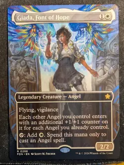 Giada, Font of Hope - Borderless - Magic Foundations (MTG) - Image 1