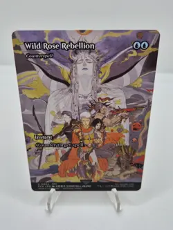 MTG Wild Rose Rebellion Counter spell Non Foil Borderless U 0004 - Image 2