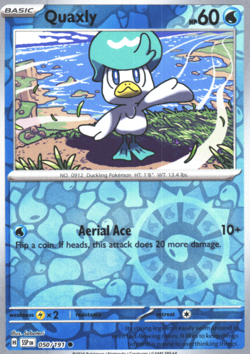 Quaxly 050/191 Near Mint Reverse Holo Surging Sparks Pokemon Shipnow - Image 1