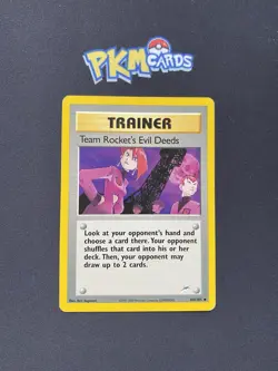 Pokemon TCG Team Rocket's Evil Deed Neo Destiny 103/105 Regular MP. - Image 1