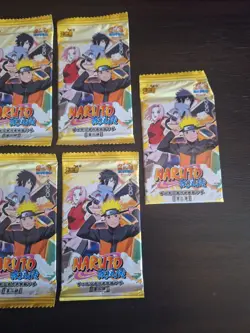 2002 Naruto Premium Yellow Booster Packs - Trading Card Game Lot of 11 - Image 3