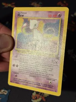 Pokemon Card Mew #8 Non Holo Black Star Promo WOTC - (LP) - Image 3