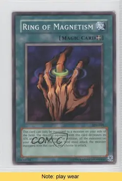 Ring of Magnetism Unlimited YuGiOh Starter Deck Pegasus #SDP-039 2003 READ 1a1 - Image 1