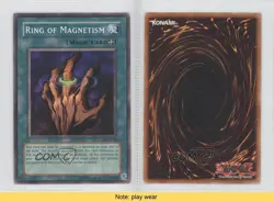 Ring of Magnetism Unlimited YuGiOh Starter Deck Pegasus #SDP-039 2003 READ 1a1 - Image 3