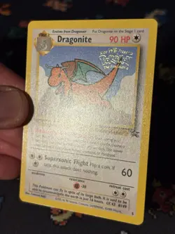 Pokemon Card Dragonite #5 First Movie Stamped Black Star Promo WOTC - (NM) - Image 3